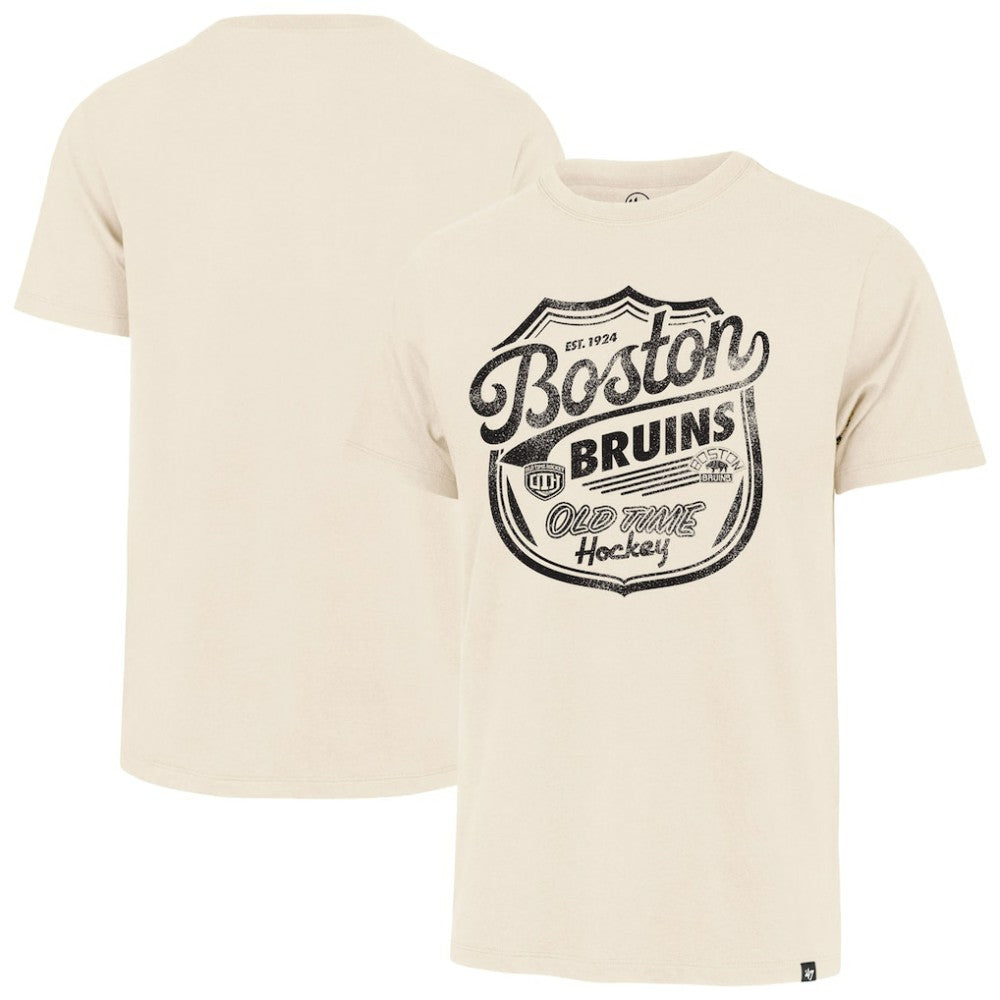 Boston Bruins '47 Poke Check Franklin T-Shirt - Cream | US 202209314