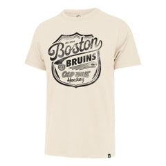 Boston Bruins '47 Poke Check Franklin T-Shirt - Cream | US 202209314