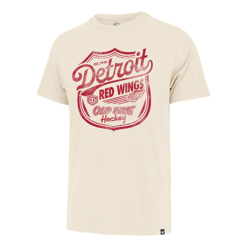 Detroit Red Wings '47 Poke Check Franklin T-Shirt - Cream | US 202209316