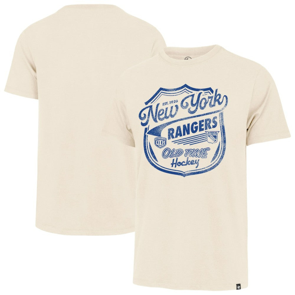 New York Rangers '47 Poke Check Franklin T-Shirt - Cream | US 202209317