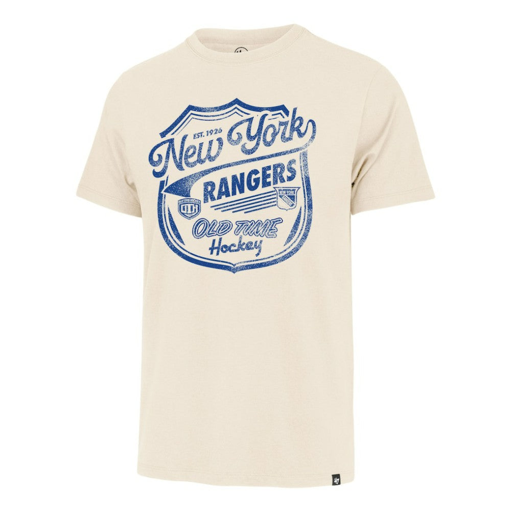 New York Rangers '47 Poke Check Franklin T-Shirt - Cream | US 202209317