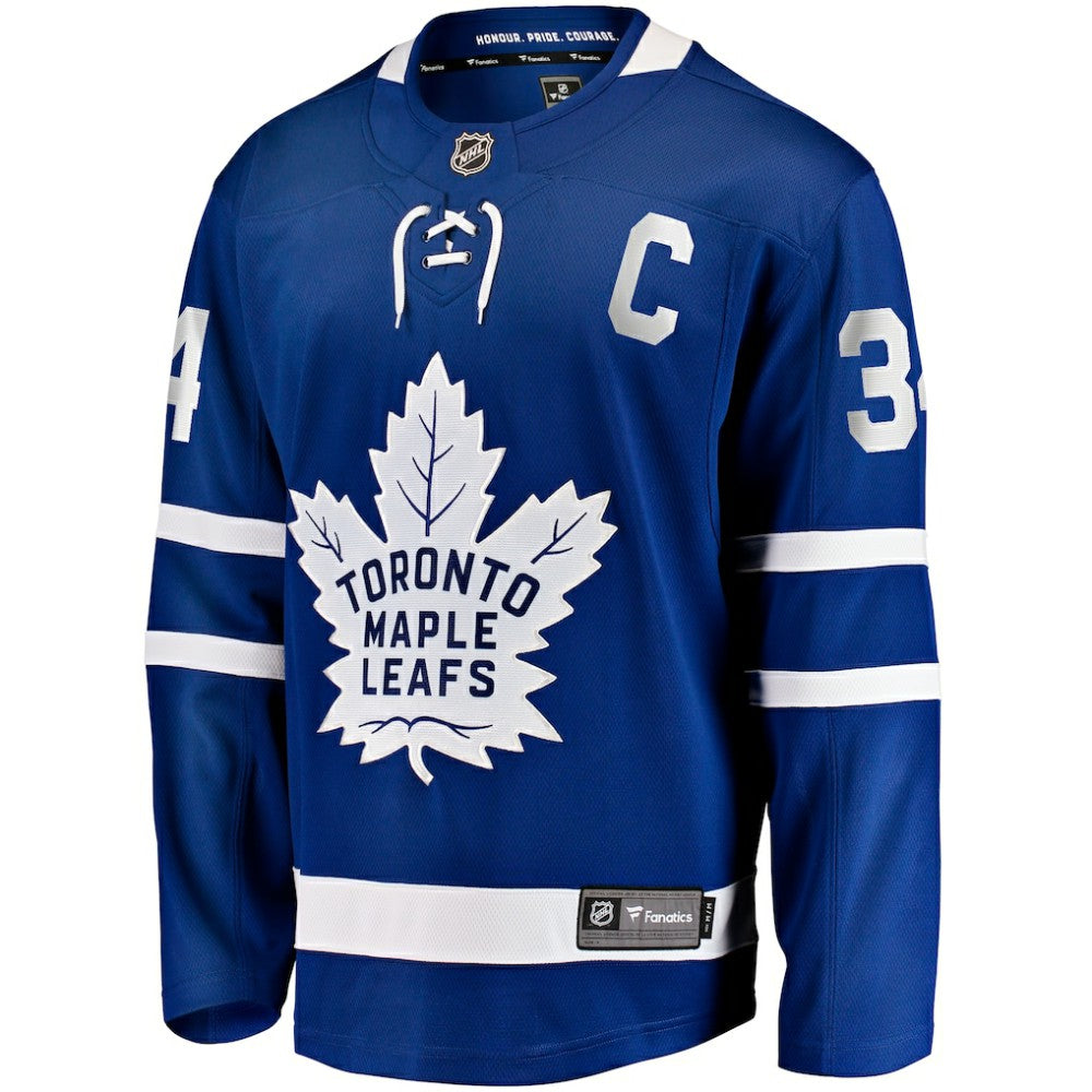 Auston Matthews Toronto Maple Leafs Fanatics Captain Patch Home Breakaway Player Jersey - Blue | US 202211386