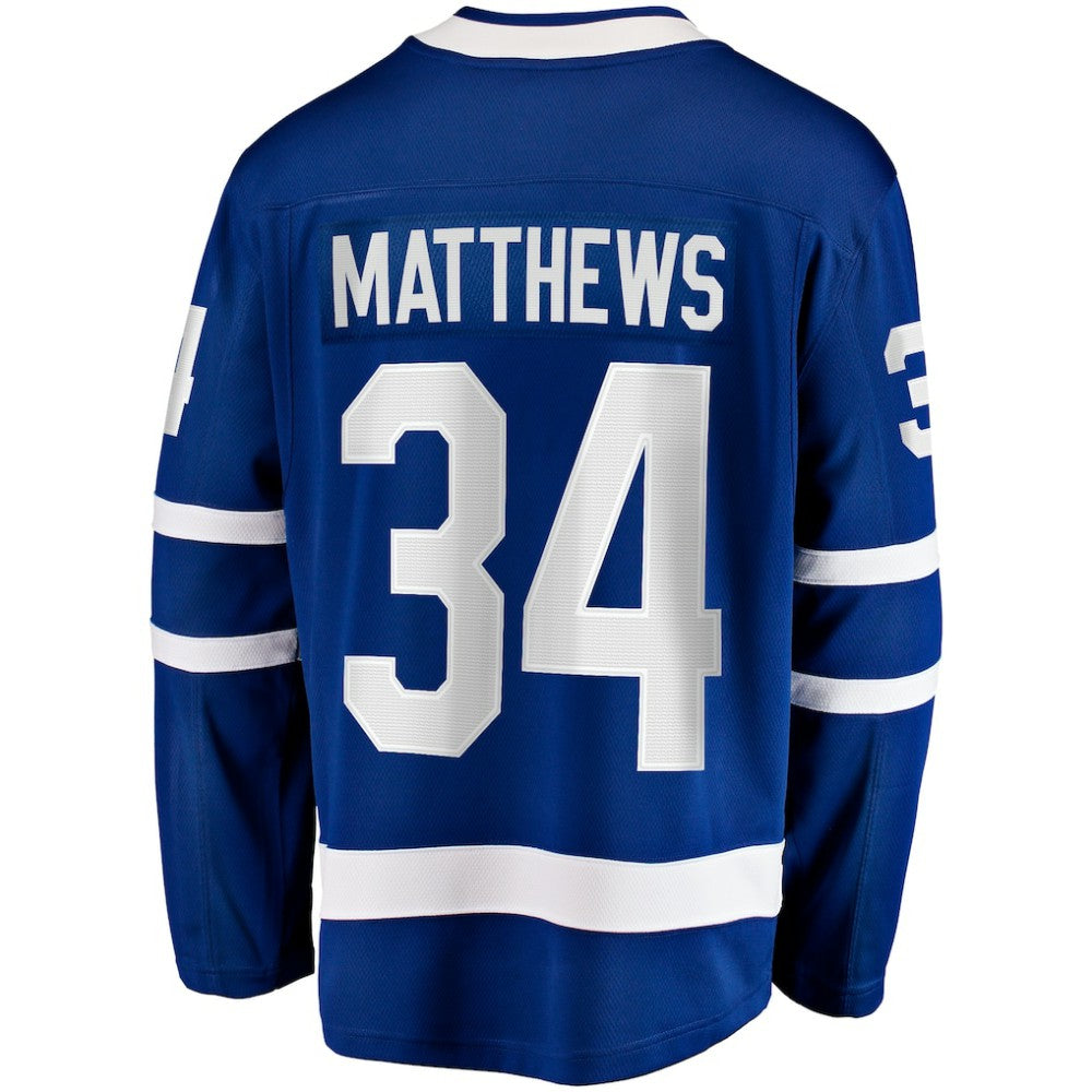 Auston Matthews Toronto Maple Leafs Fanatics Captain Patch Home Breakaway Player Jersey - Blue | US 202211386