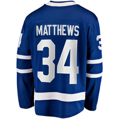 Auston Matthews Toronto Maple Leafs Fanatics Captain Patch Home Breakaway Player Jersey - Blue | US 202211386