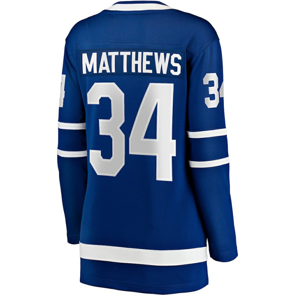 Auston Matthews Toronto Maple Leafs Fanatics Women's Captain Patch Home Breakaway Player Jersey - Blue | US 202211387