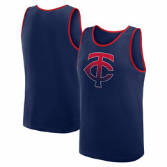 Minnesota Twins Logo Athletic Unmatched Success Tank Top - Navy Tanks