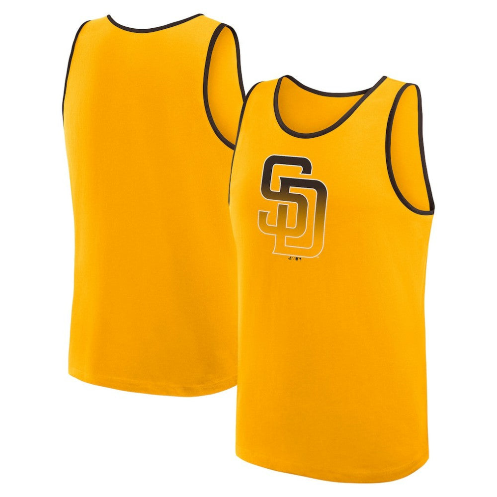San Diego Padres Logo Athletic Unmatched Success Tank Top - Gold Tanks