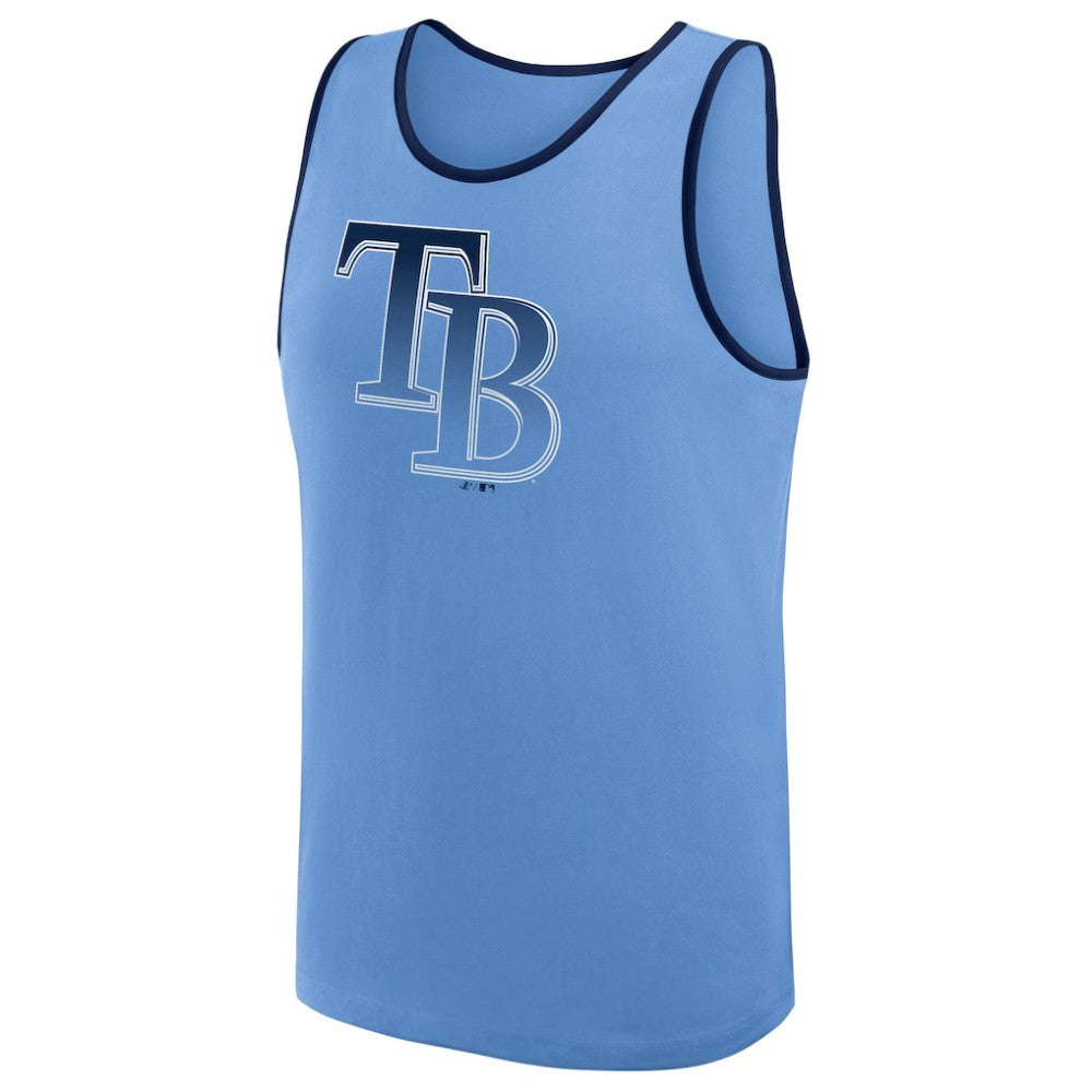 Tampa Bay Rays Logo Athletic Unmatched Success Tank Top - Light Blue Tanks