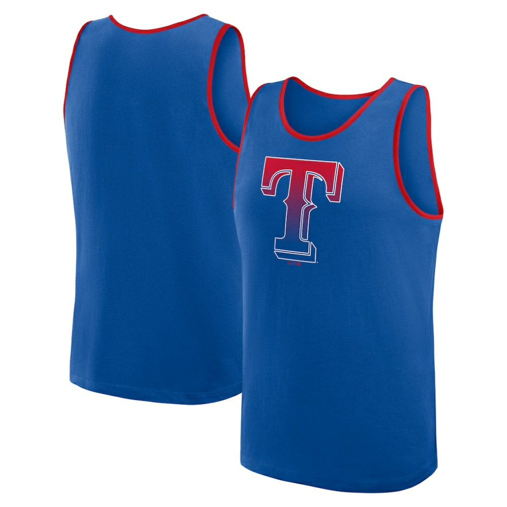 Texas Rangers Logo Athletic Unmatched Success Tank Top - Royal Tanks