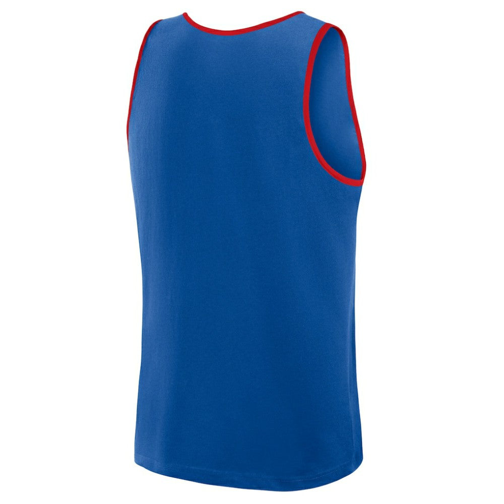 Chicago Cubs Logo Athletic Unmatched Success Tank Top - Royal Tanks