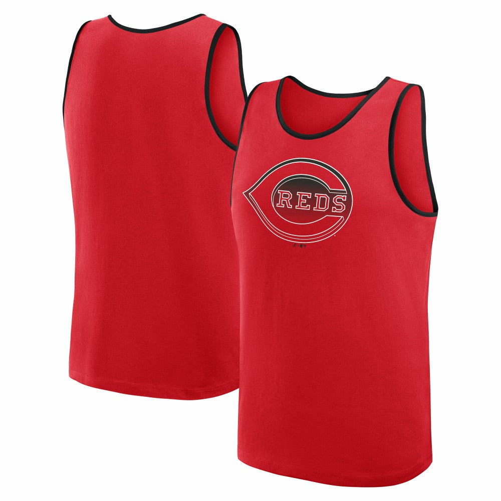 Cincinnati Reds Logo Athletic Unmatched Success Tank Top - Red Tanks
