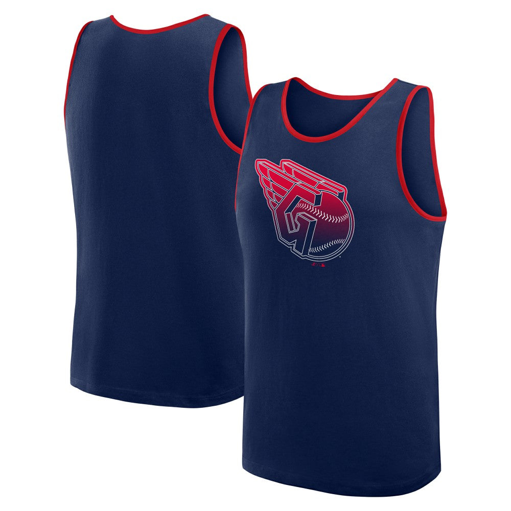 Cleveland Guardians Logo Athletic Unmatched Success Tank Top - Navy Tanks