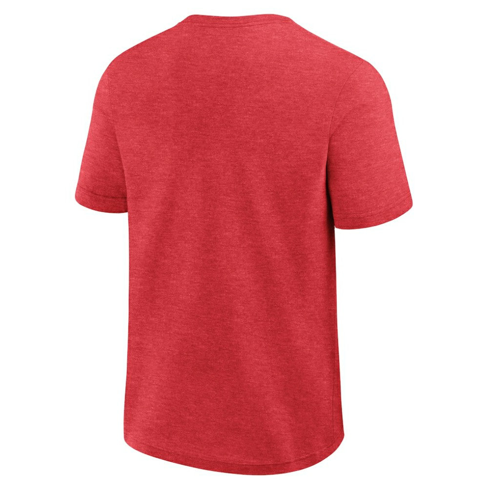 Boston Red Sox Logo Athletic Top Notch T-Shirt - Heather Red T-shirts