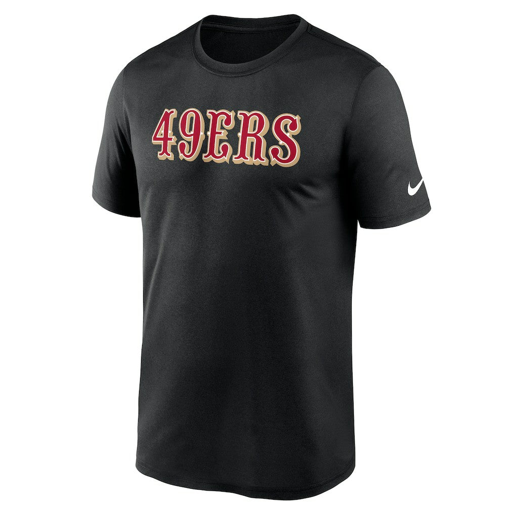 San Francisco 49ers Primetime Legend Wordmark Performance T-Shirt - Black T-shirts