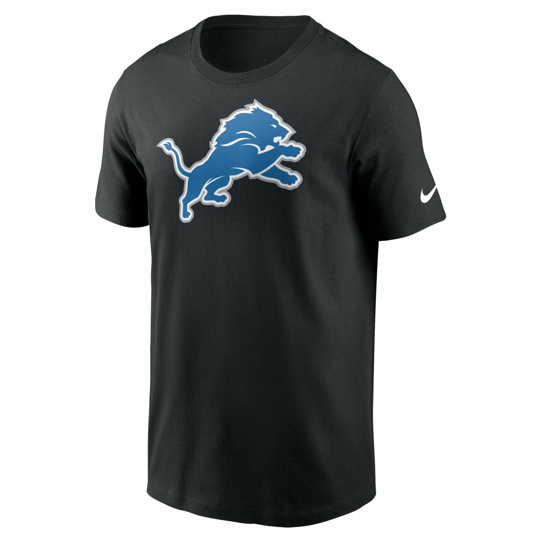 Detroit Lions Primetime Logo Essential T-Shirt - Black T-shirts