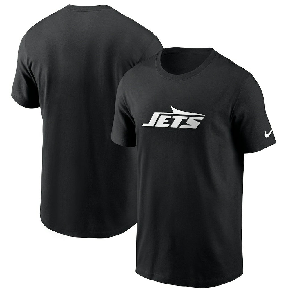 New York Jets Primetime Logo Essential T-Shirt - Black T-shirts