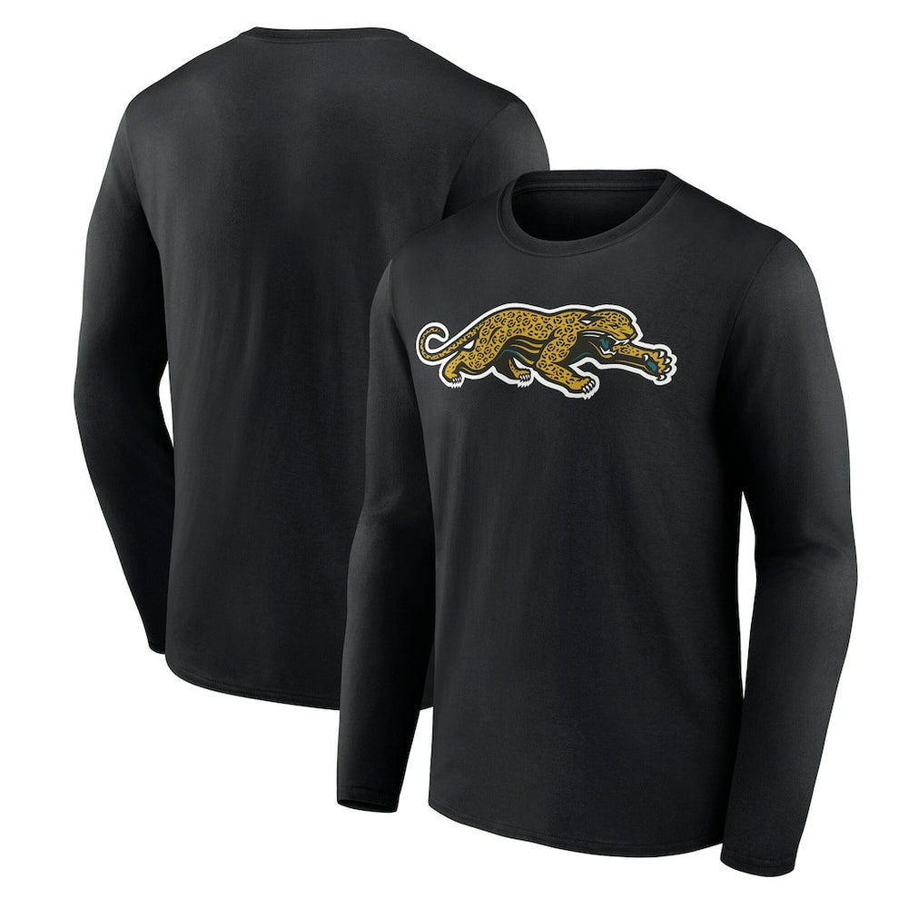 Jacksonville Jaguars Classic Logo Long Sleeve T-Shirt - Black T-shirts