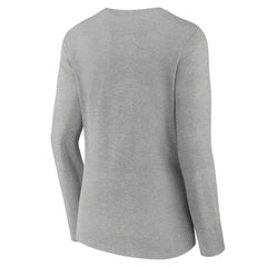 Jacksonville Jaguars Women's Classic Logo Long Sleeve V-Neck T-Shirt - Gray T-shirts