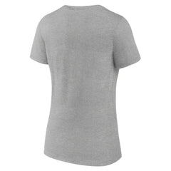 Jacksonville Jaguars Women's Classic Logo V-Neck T-Shirt - Gray T-shirts