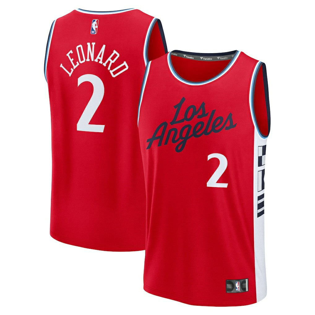 Kawhi Leonard LA Clippers Fast Break Replica Player Jersey Statement Edition Red - Fanatics