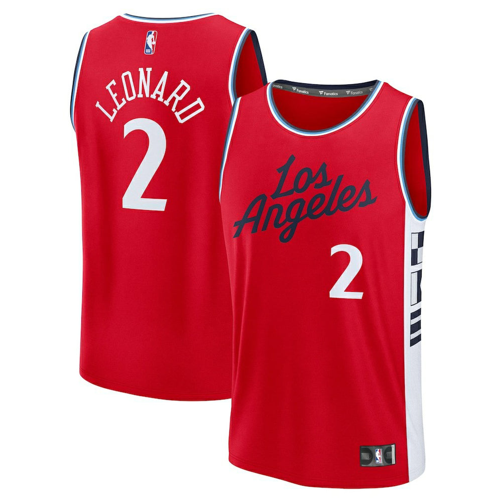 Kawhi Leonard LA Clippers Fast Break Replica Player Jersey Statement Edition Red - Fanatics