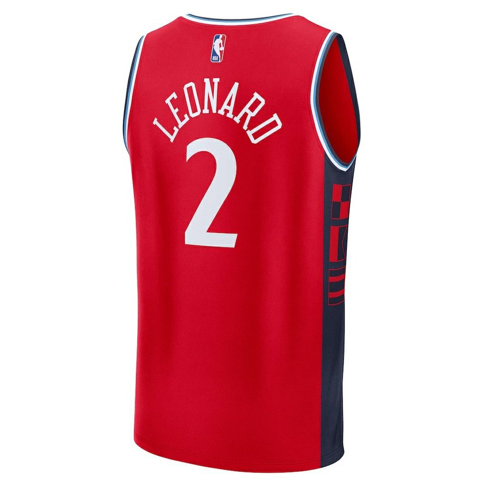Kawhi Leonard LA Clippers Fast Break Replica Player Jersey Statement Edition Red - Fanatics