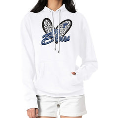 St. Louis Blues G-III 4Her by Carl Banks Women's Animal Print Heart Fleece Pullover Hoodie - White | US 202213914