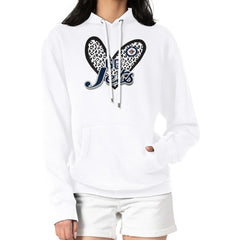 Winnipeg Jets G-III 4Her by Carl Banks Women's Animal Print Heart Fleece Pullover Hoodie - White | US 202213948