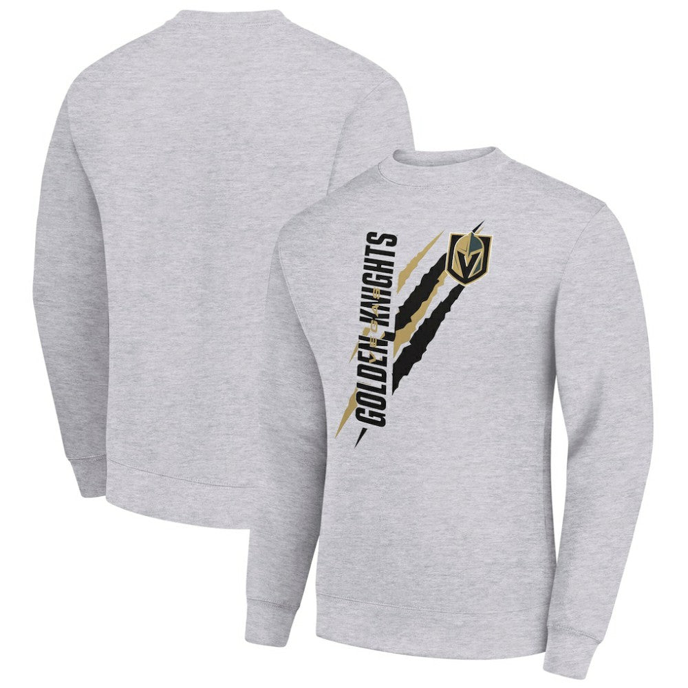 Vegas Golden Knights Starter Color Scratch Pullover Sweatshirt - Heather Gray | US 202215713