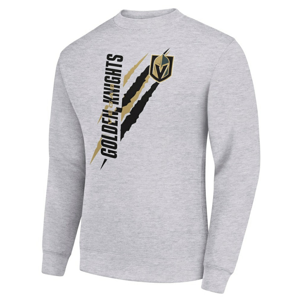 Vegas Golden Knights Starter Color Scratch Pullover Sweatshirt - Heather Gray | US 202215713