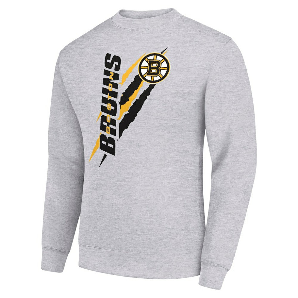 Boston Bruins Starter Color Scratch Pullover Sweatshirt - Heather Gray | US 202215731