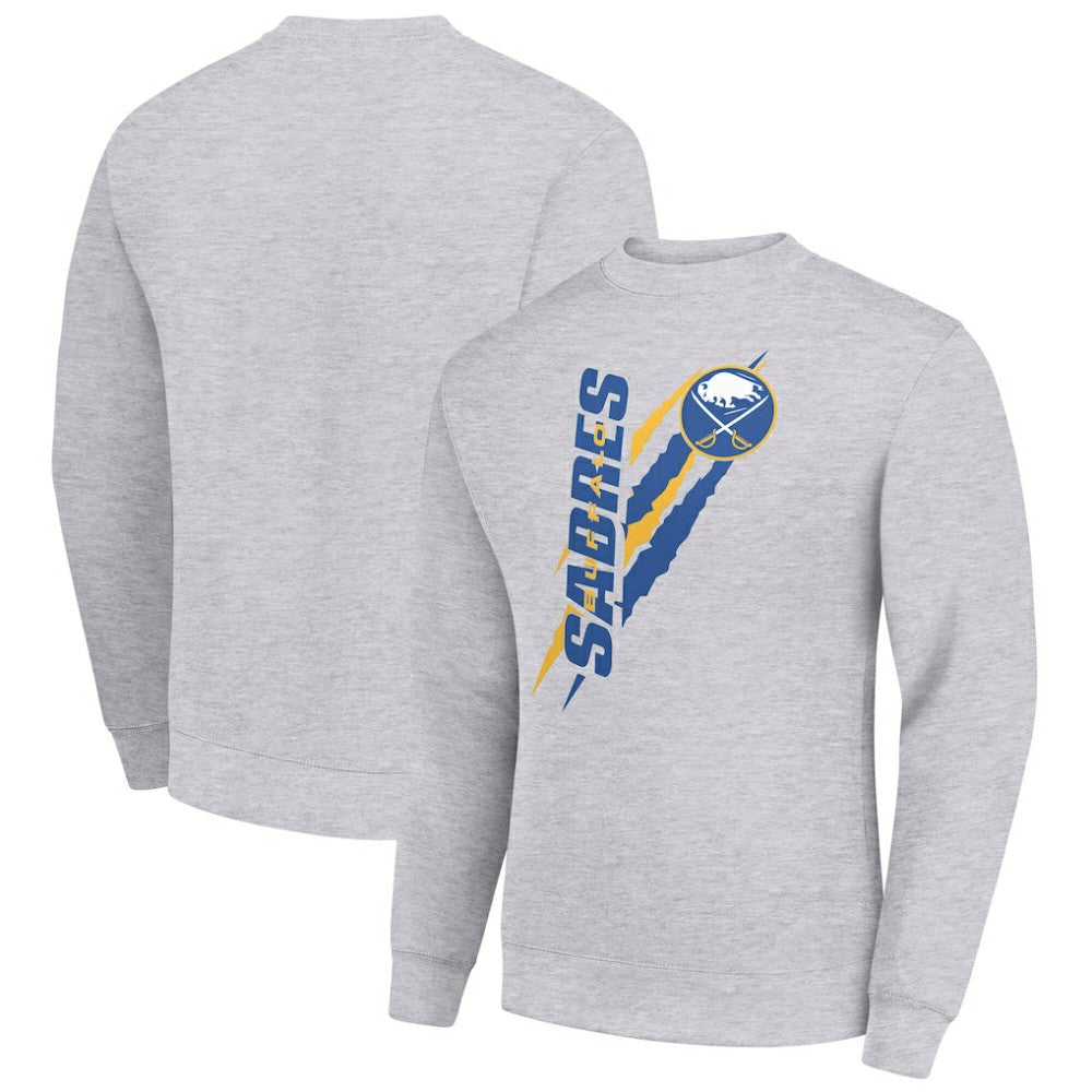 Buffalo Sabres Starter Color Scratch Pullover Sweatshirt - Heather Gray | US 202215732