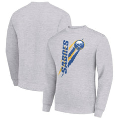 Buffalo Sabres Starter Color Scratch Pullover Sweatshirt - Heather Gray | US 202215732