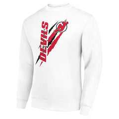 New Jersey Devils Starter Color Scratch Pullover Sweatshirt - White | US 202215739