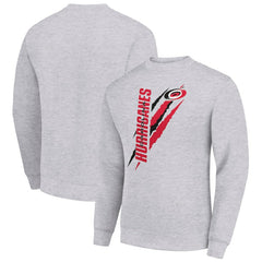 Carolina Hurricanes Starter Color Scratch Pullover Sweatshirt - Heather Gray | US 202215740