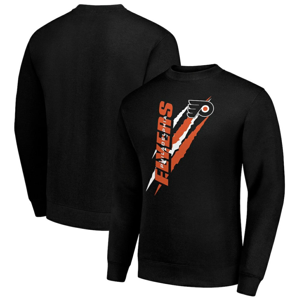 Philadelphia Flyers Starter Color Scratch Pullover Sweatshirt - Black | US 202215742