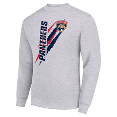 Florida Panthers Starter Color Scratch Pullover Sweatshirt - Heather Gray | US 202215755