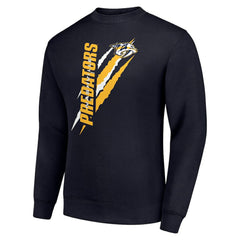 Nashville Predators Starter Color Scratch Pullover Sweatshirt - Navy | US 202215760