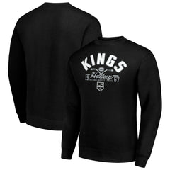 Los Angeles Kings Starter Stick And Puck Logo Fleece Pullover Sweatshirt - Black | US 202215882