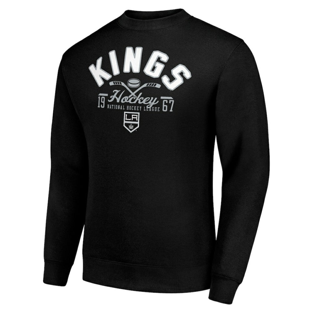 Los Angeles Kings Starter Stick And Puck Logo Fleece Pullover Sweatshirt - Black | US 202215882