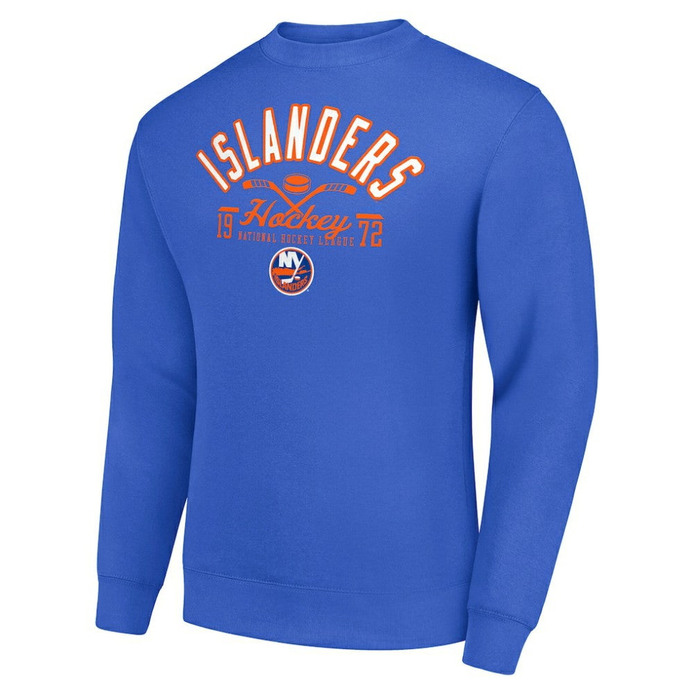 New York Islanders Starter Stick And Puck Logo Fleece Pullover Sweatshirt - Royal | US 202215891
