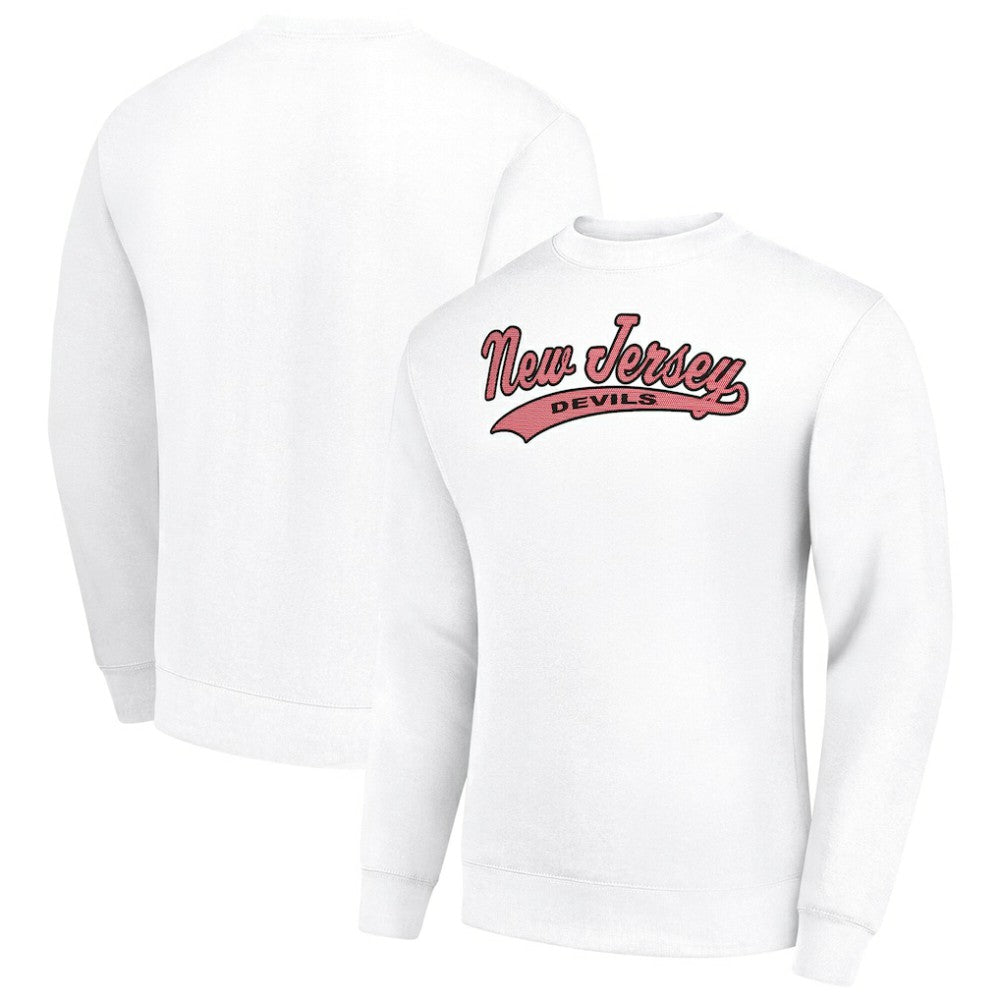 New Jersey Devils Starter  Tailsweep City Pullover Sweatshirt - White | US 202215914