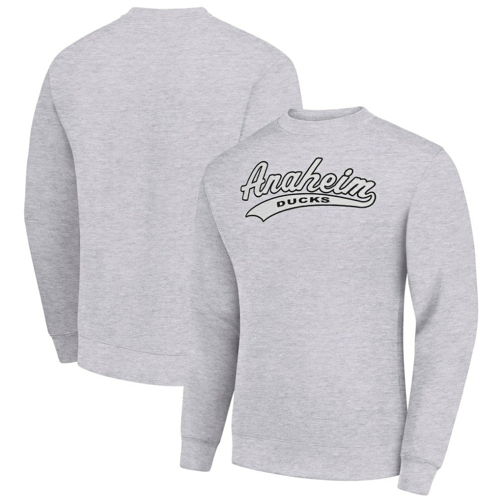 Anaheim Ducks Starter  Tailsweep City Pullover Sweatshirt - Heather Gray | US 202215916