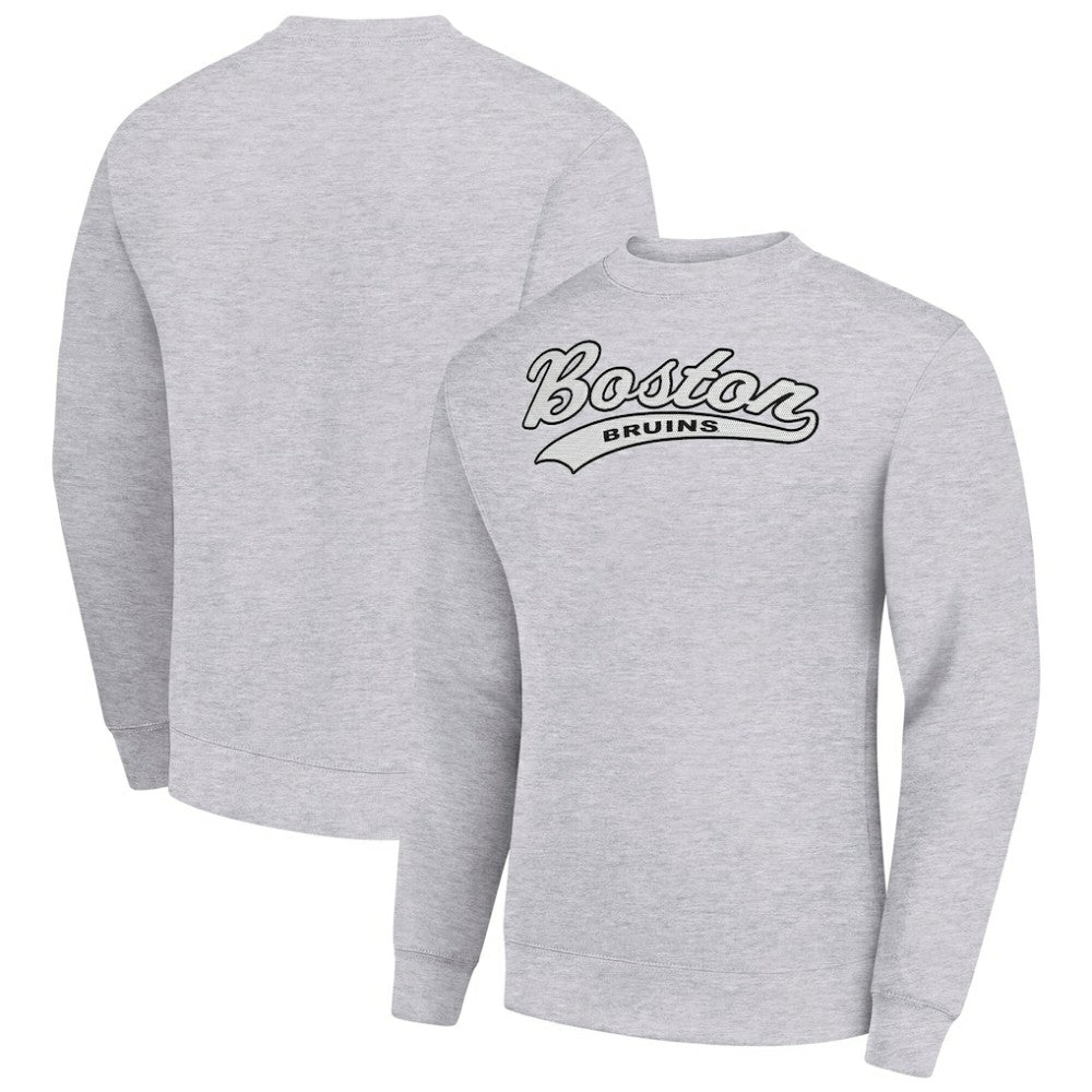 Boston Bruins Starter  Tailsweep City Pullover Sweatshirt - Heather Gray | US 202215918