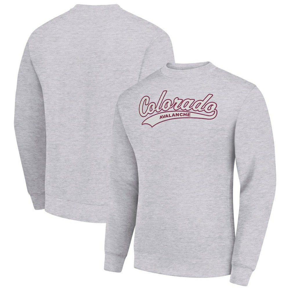 Colorado Avalanche Starter  Tailsweep City Pullover Sweatshirt - Heather Gray | US 202215929