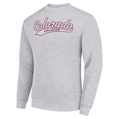 Colorado Avalanche Starter  Tailsweep City Pullover Sweatshirt - Heather Gray | US 202215929