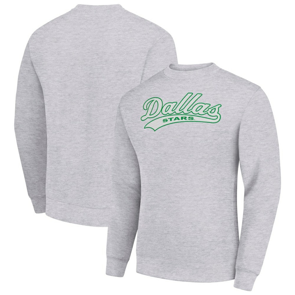 Dallas Stars Starter  Tailsweep City Pullover Sweatshirt - Heather Gray | US 202215933