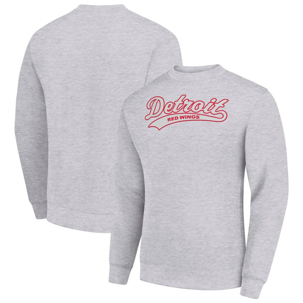 Detroit Red Wings Starter  Tailsweep City Pullover Sweatshirt - Heather Gray | US 202215934
