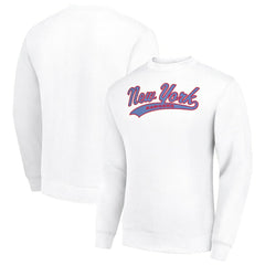New York Rangers Starter  Tailsweep City Pullover Sweatshirt - White | US 202215937