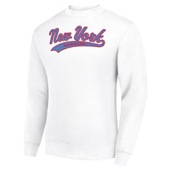 New York Rangers Starter  Tailsweep City Pullover Sweatshirt - White | US 202215937